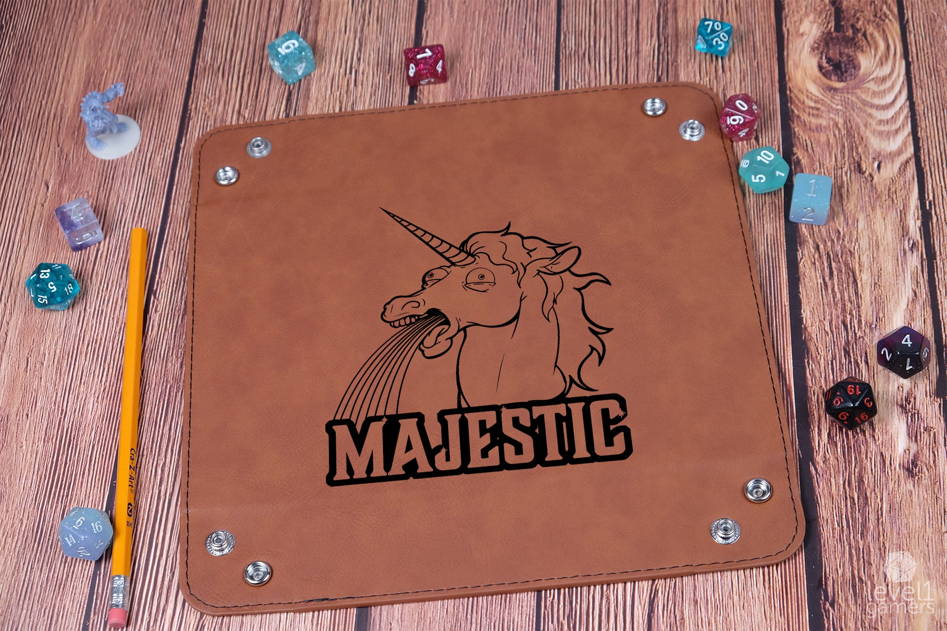 Majestic Unicorn Dice Tray Dice Trays Level 1 Gamers