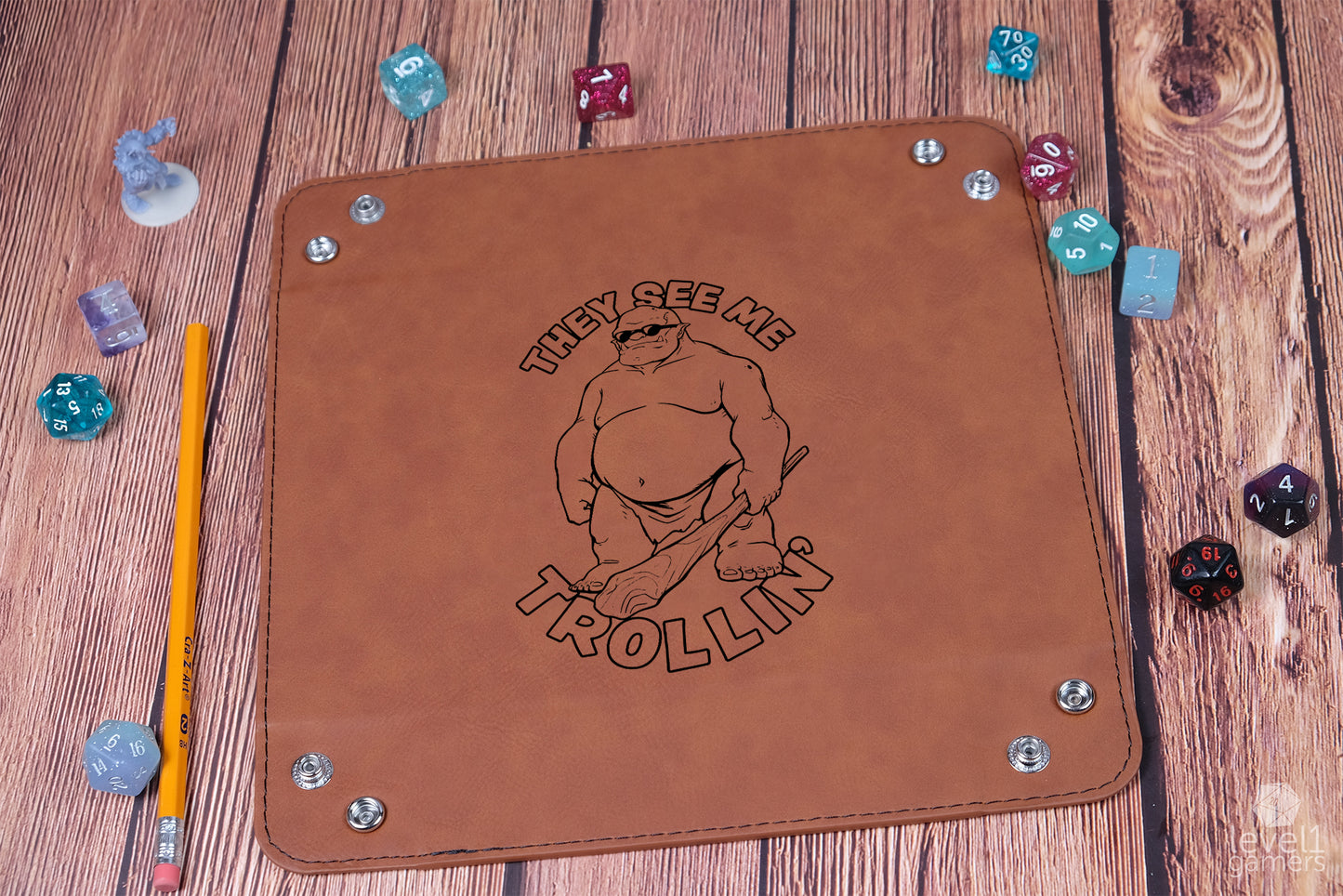 They See Me Trollin' Dice Tray Dice Trays Level 1 Gamers