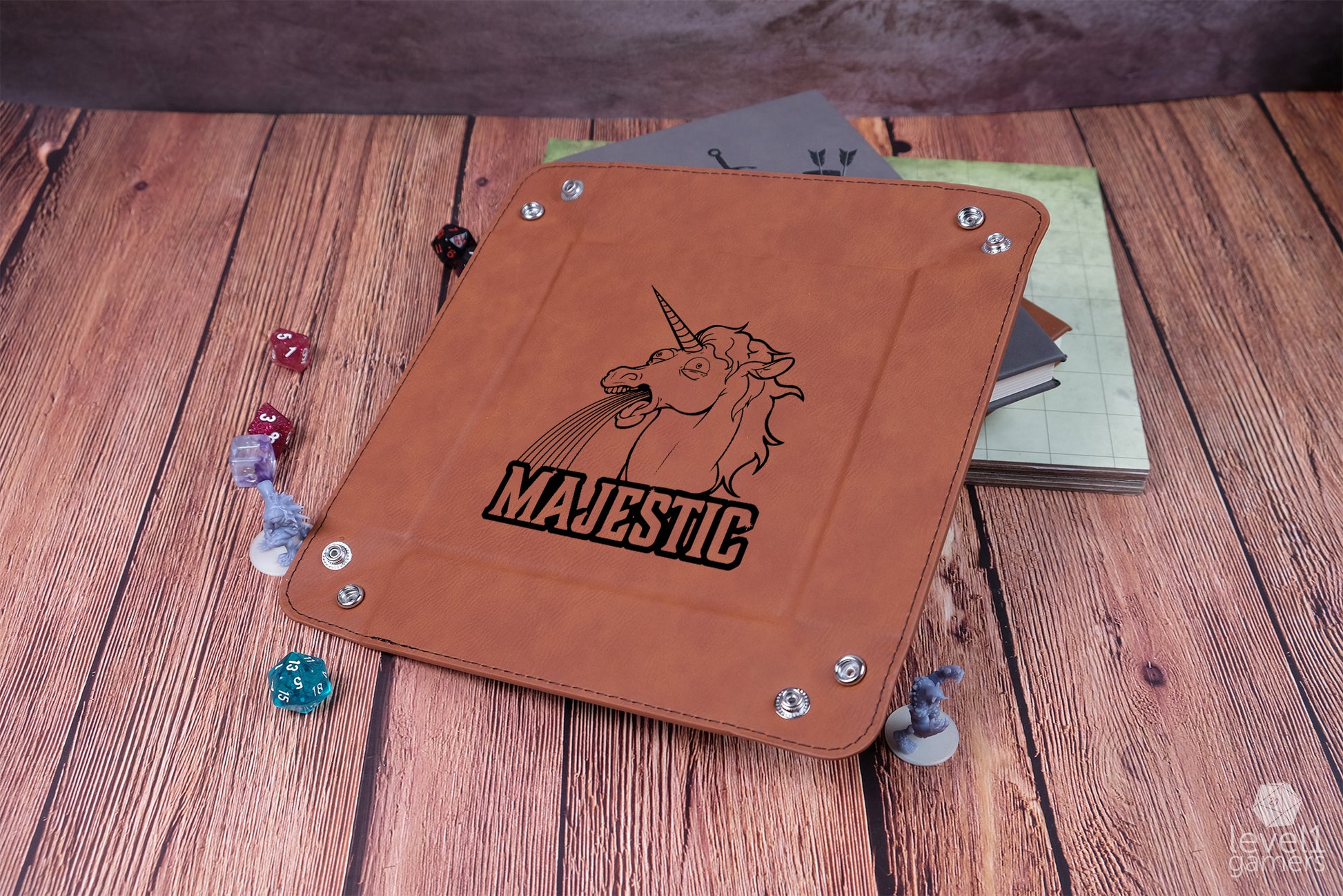 Majestic Unicorn Dice Tray Dice Trays Level 1 Gamers