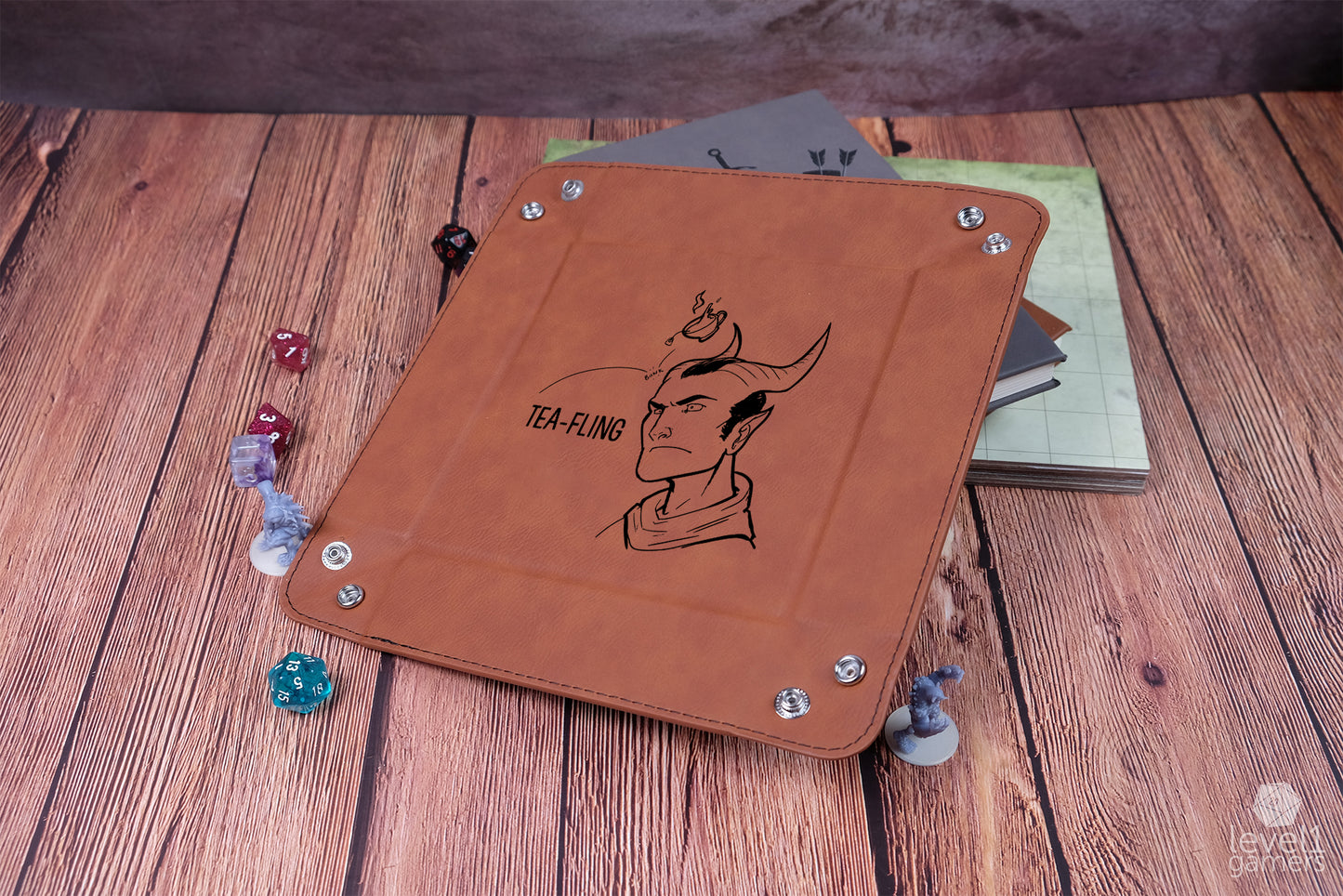 Tea-Fling Dice Tray Dice Trays Level 1 Gamers