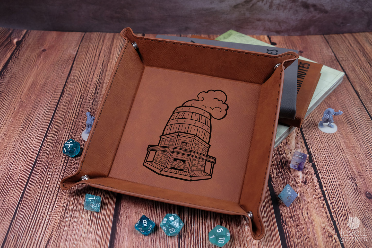 The Smoking Barrel Tavern Dice Tray Dice Trays Level 1 Gamers