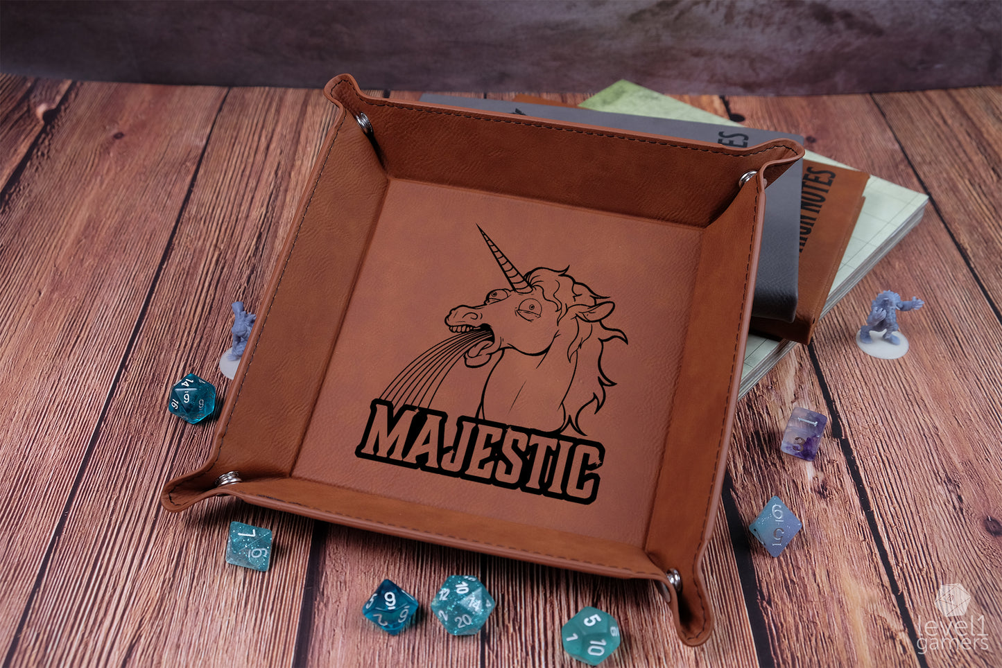Majestic Unicorn Dice Tray Dice Trays Level 1 Gamers