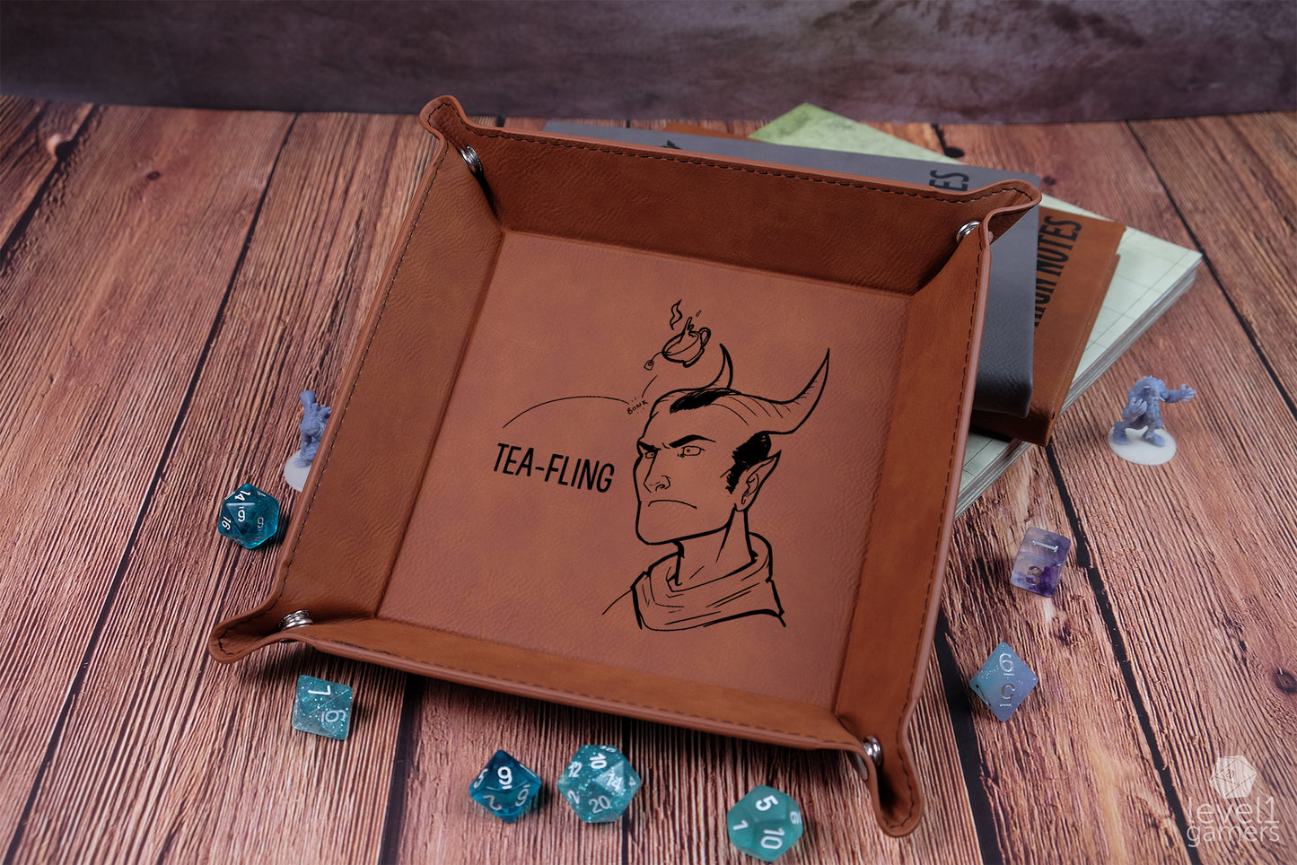 Tea-Fling Dice Tray Dice Trays Level 1 Gamers