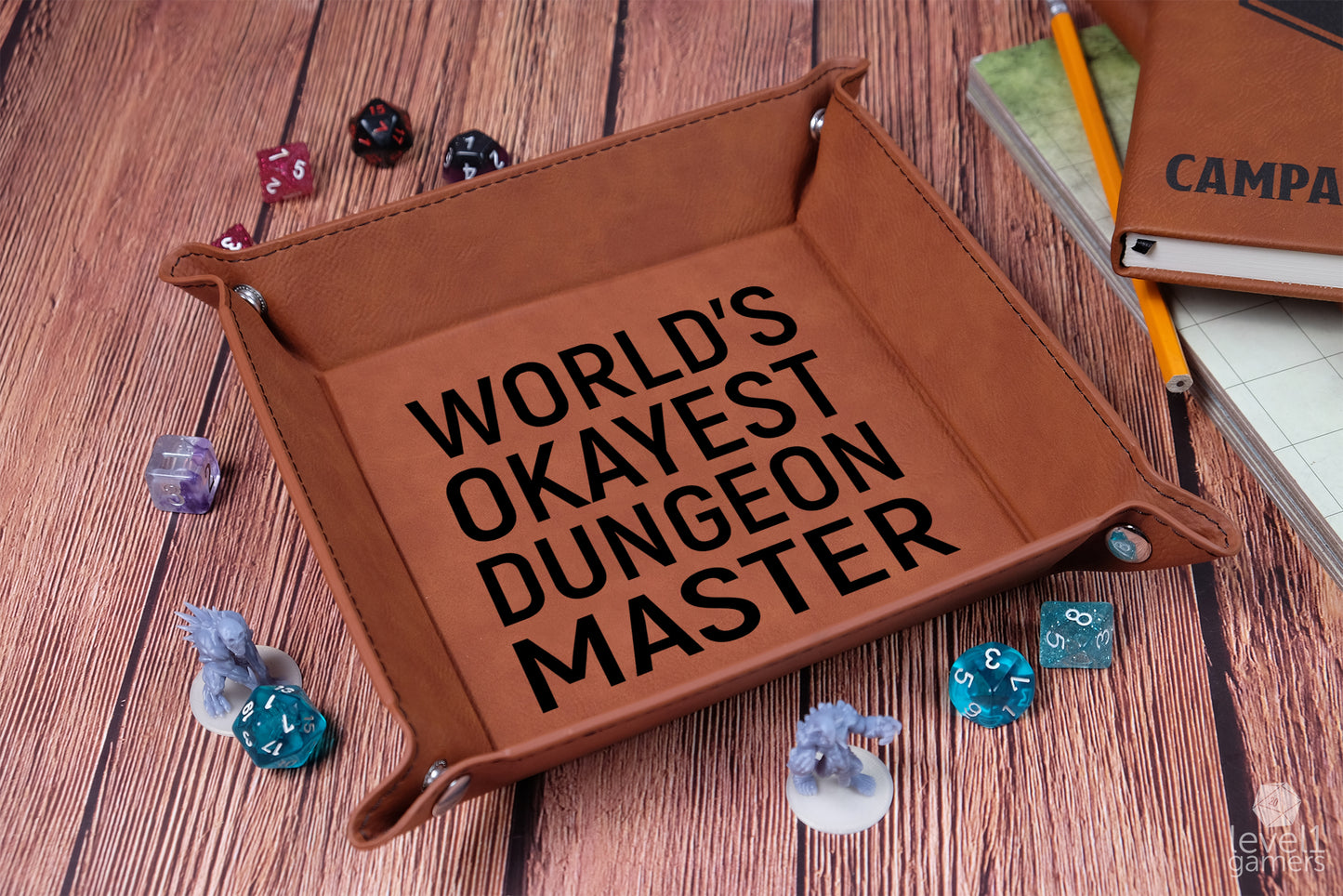 World's Okayest Dice Tray Dice Trays Level 1 Gamers