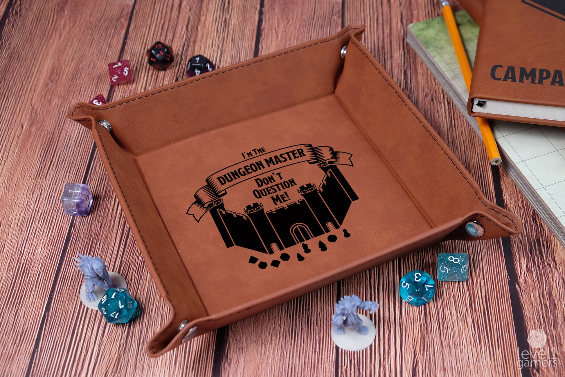 I'm The Dungeon Master Dice Tray Dice Trays Level 1 Gamers