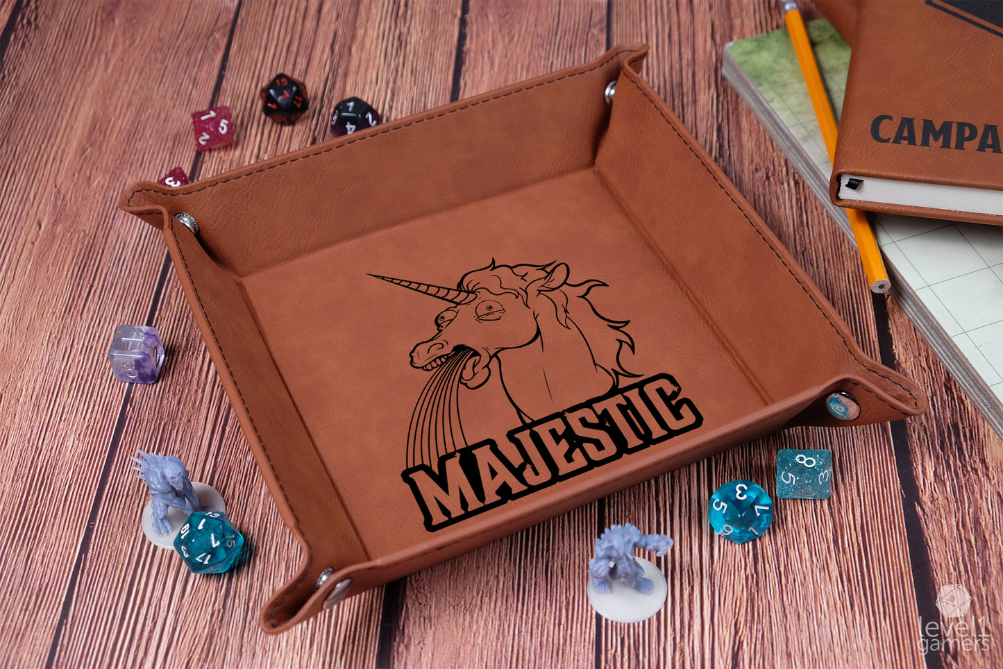 Majestic Unicorn Dice Tray Dice Trays Level 1 Gamers