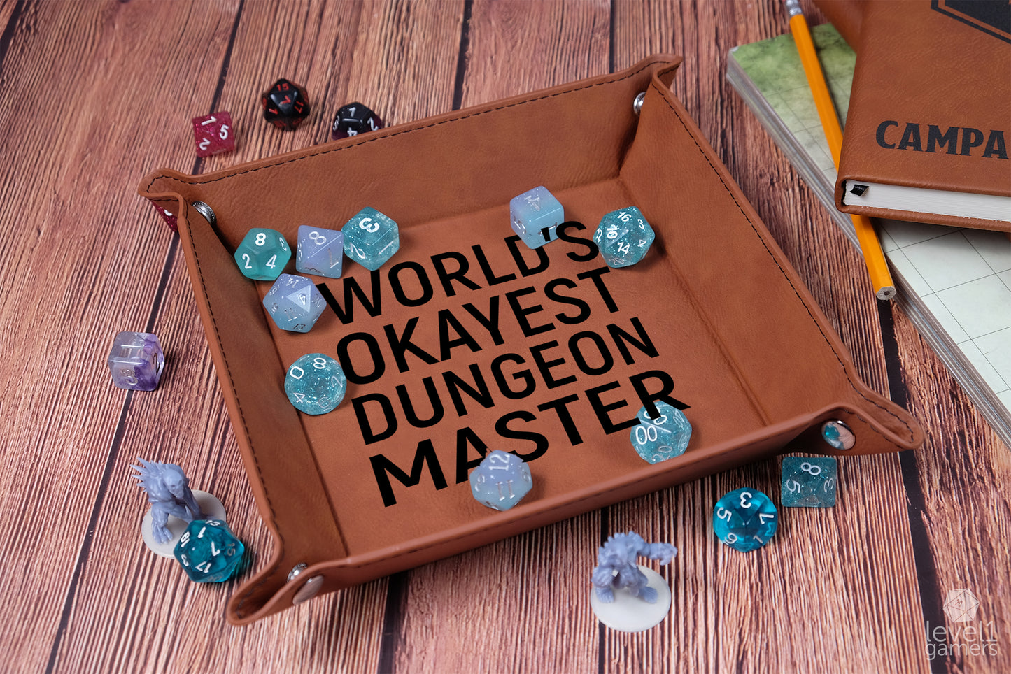 World's Okayest Dice Tray Dice Trays Level 1 Gamers