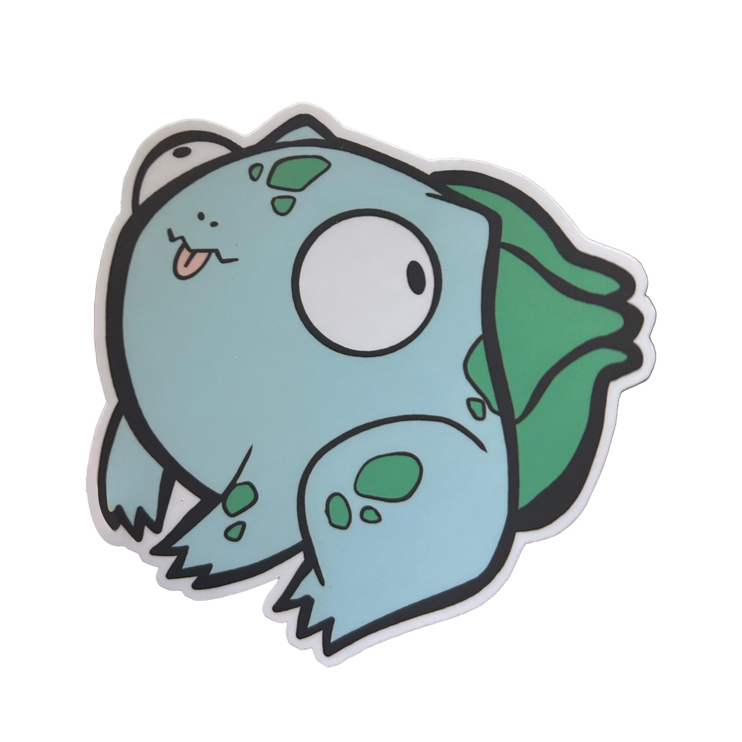 Derpy Bulbasaur Sticker - Adorable Decal For Collectors Level 1 Gamers