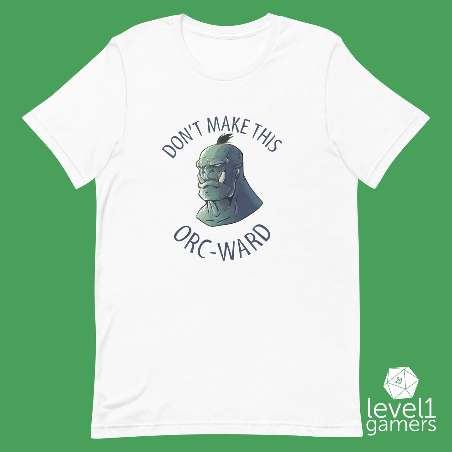 Orc-Ward T-Shirt | Orc Shirt For Fans Of Dungeons & Dragons | Pun Themed Apparel Gift Ideas | Small Business And Hand-Drawn Level 1 Gamers