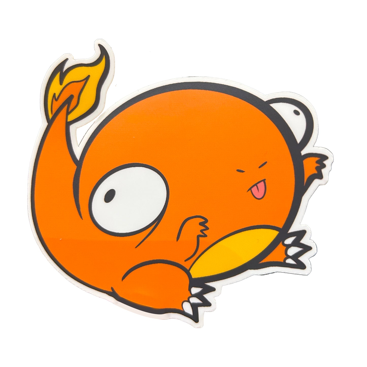 Derpy Charmander Sticker - Adorable Decal For Collectors Level 1 Gamers
