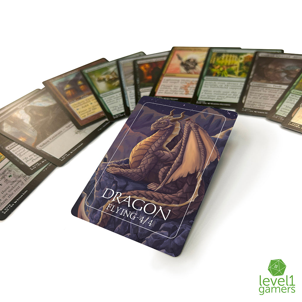 Dragon Token Magic Card Pack (5 Cards) - Preorder Level 1 Gamers