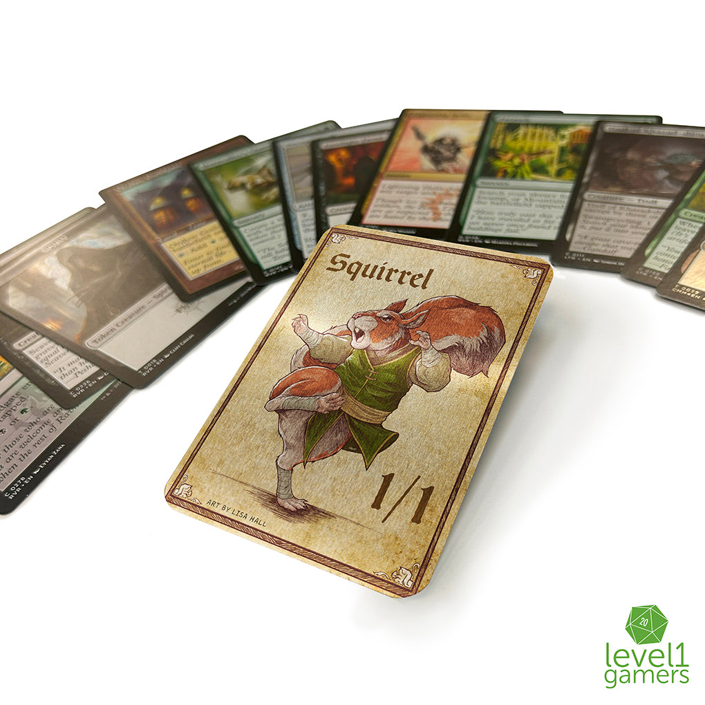 Squirrel - Metal Token Magic Card Level 1 Gamers