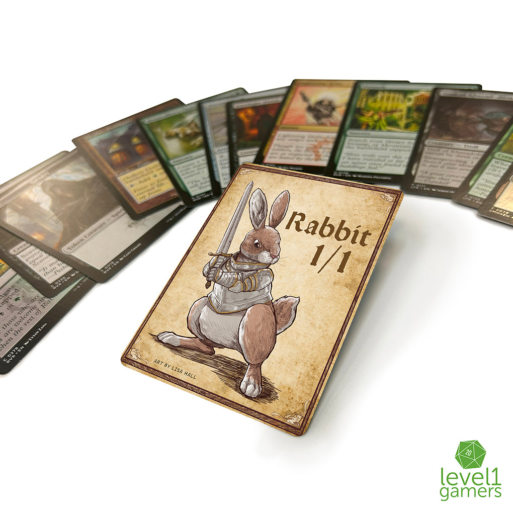 Rabbit Token Magic Card Pack (5 Cards) - Preorder Level 1 Gamers