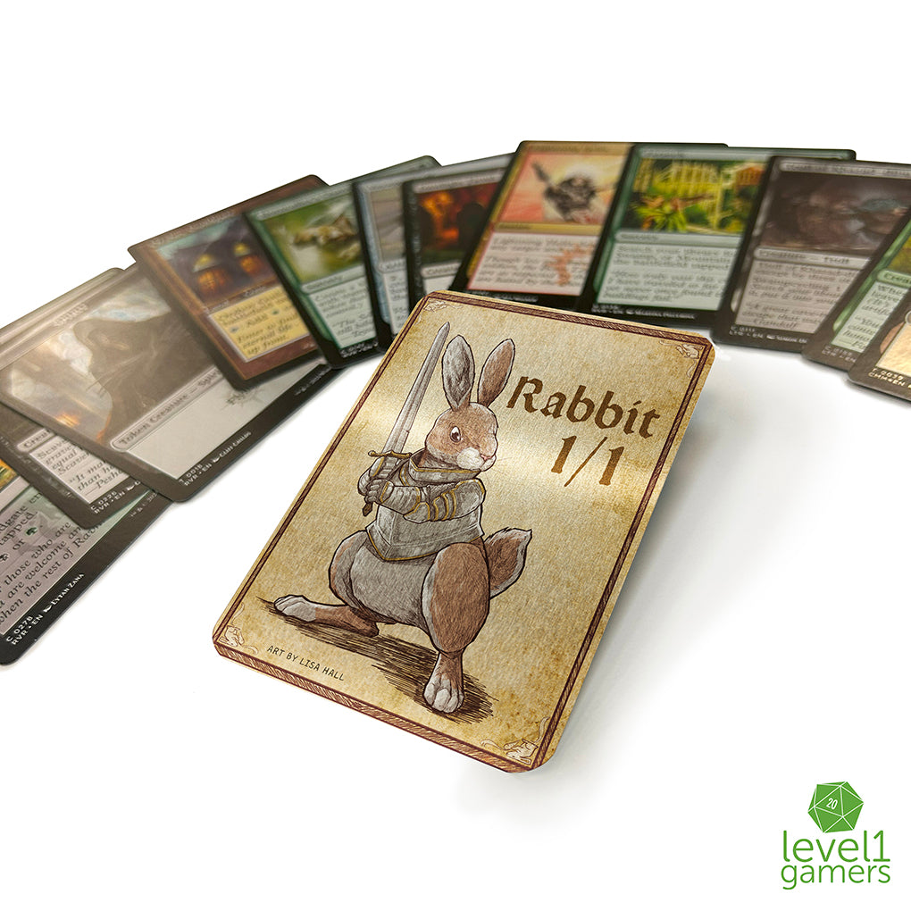 Rabbit - Metal Token Magic Card Level 1 Gamers