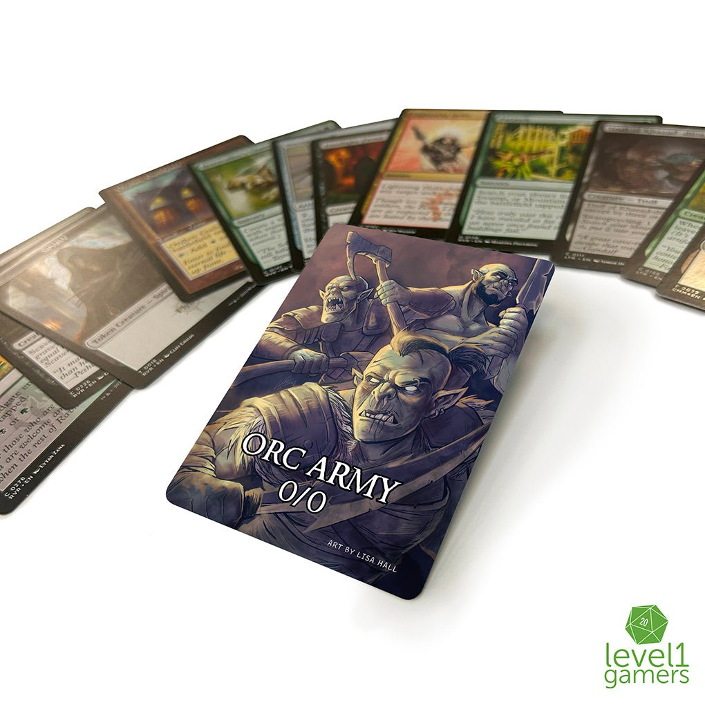Orc Army Token Magic Card Pack (5 Cards) - Preorder Level 1 Gamers