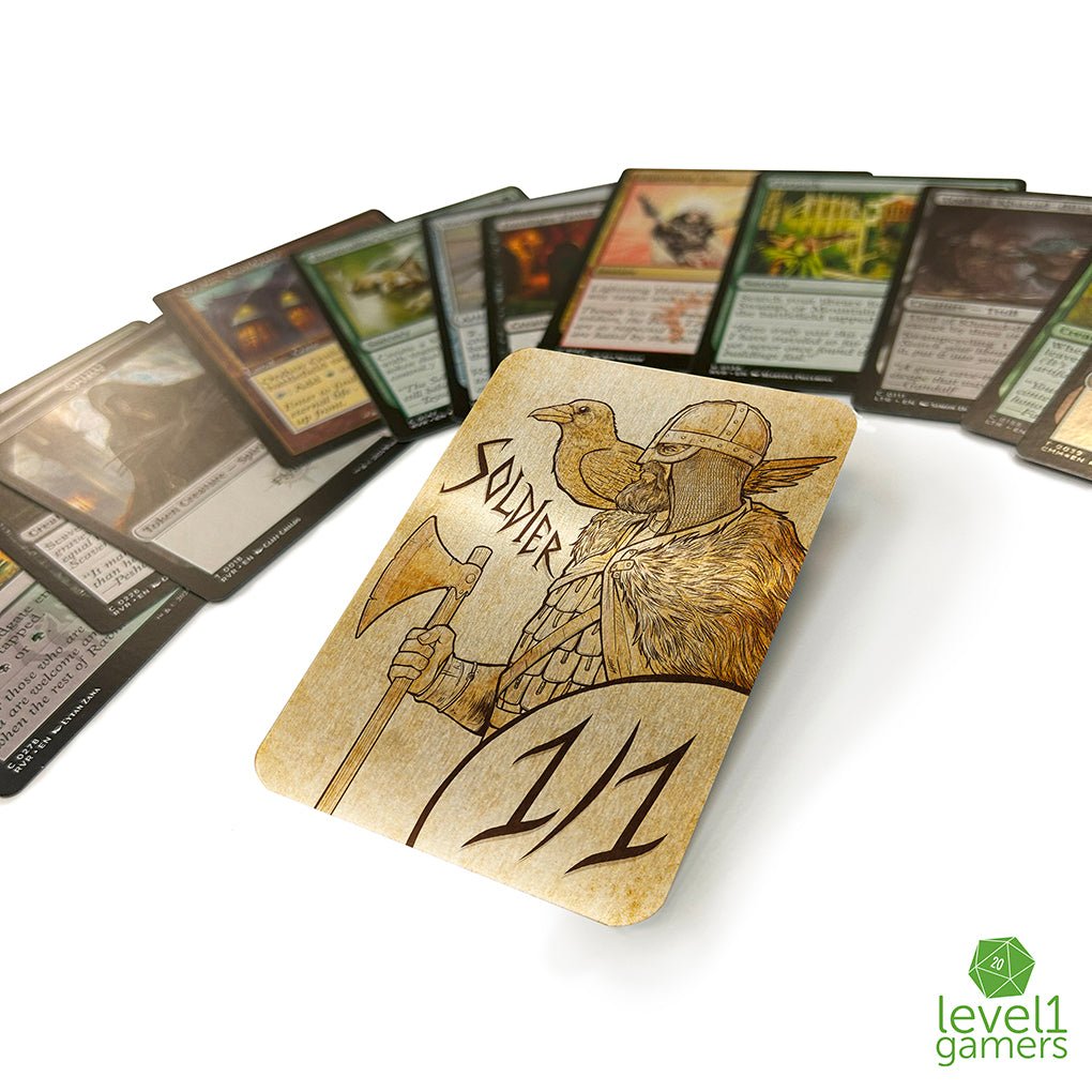 Viking Soldier - Metal Token Magic Card Level 1 Gamers