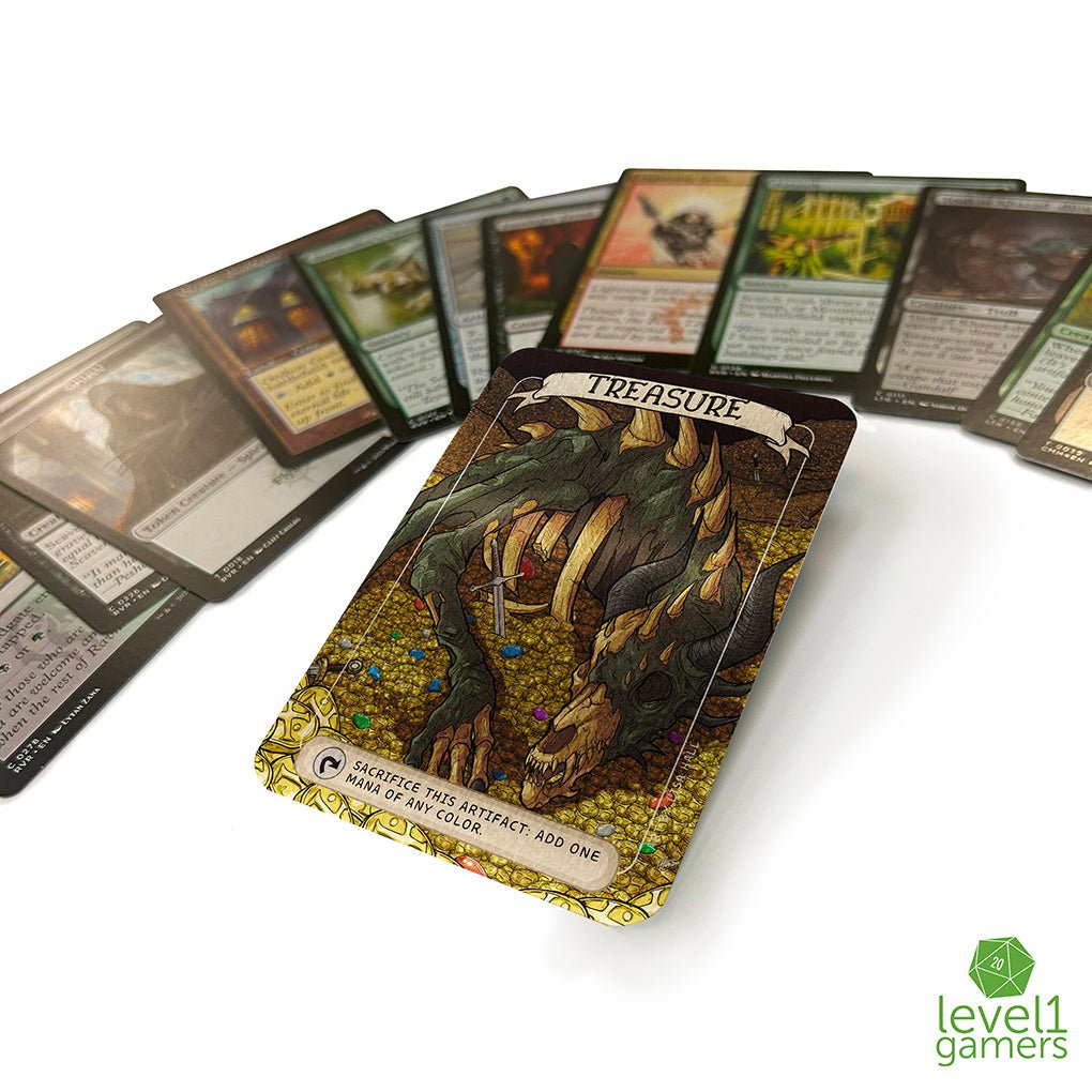 Dragon Treasure - Metal Token Magic Card Level 1 Gamers