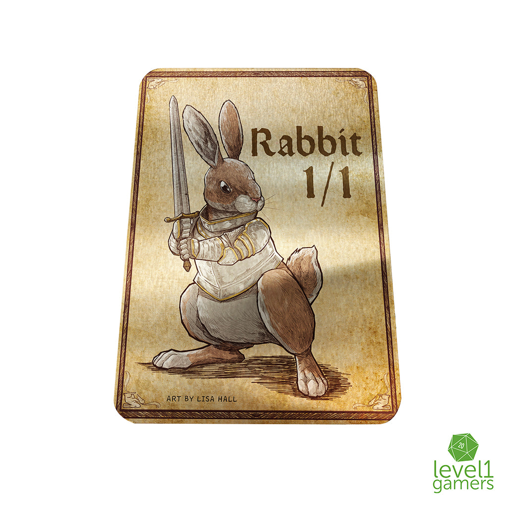 Rabbit - Metal Token Magic Card Level 1 Gamers