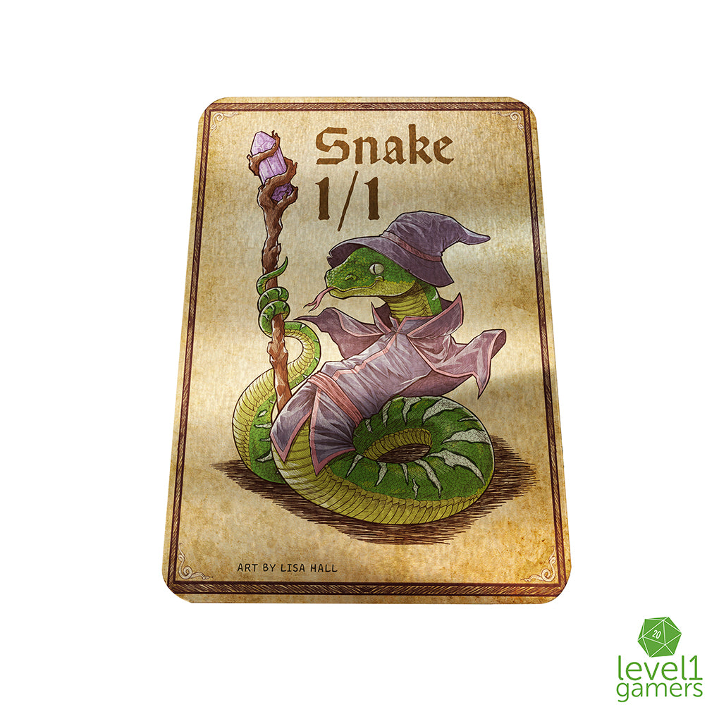 Snake - Metal Token Magic Card Level 1 Gamers