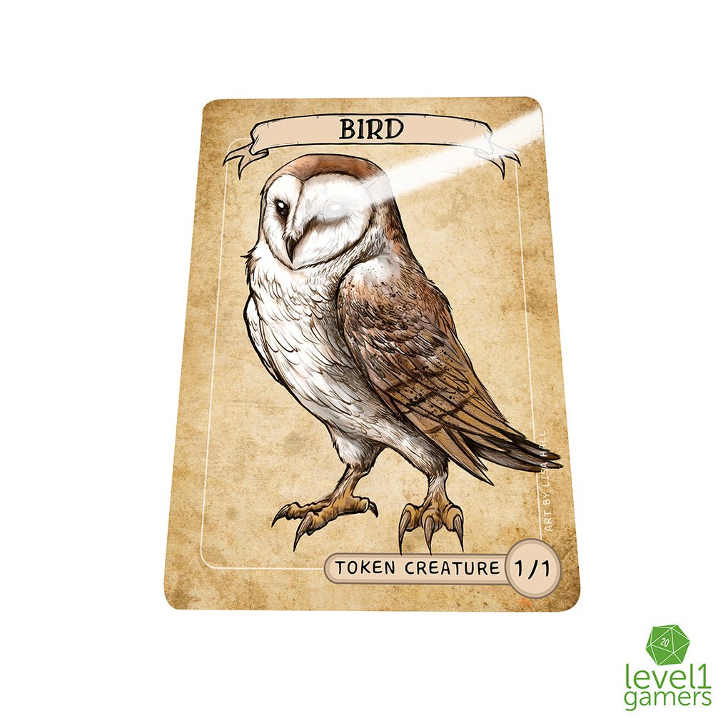Bird Owl Token Magic Card Pack (5 Cards) Level 1 Gamers