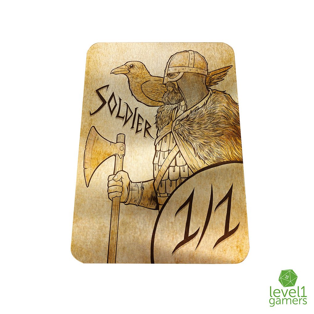 Viking Soldier - Metal Token Magic Card Level 1 Gamers