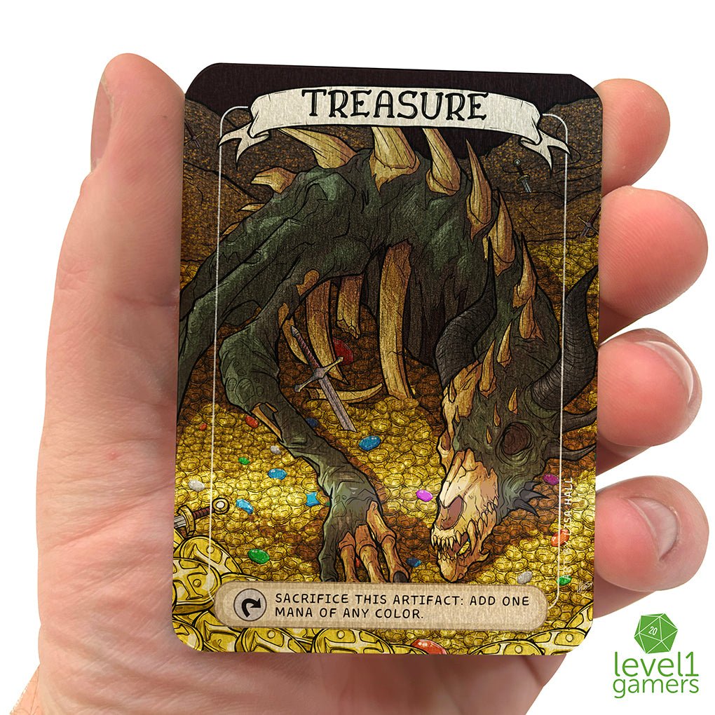 Dragon Treasure - Metal Token Magic Card Level 1 Gamers Dragon Treasure - Metal Token Magic Card Level 1 Gamers