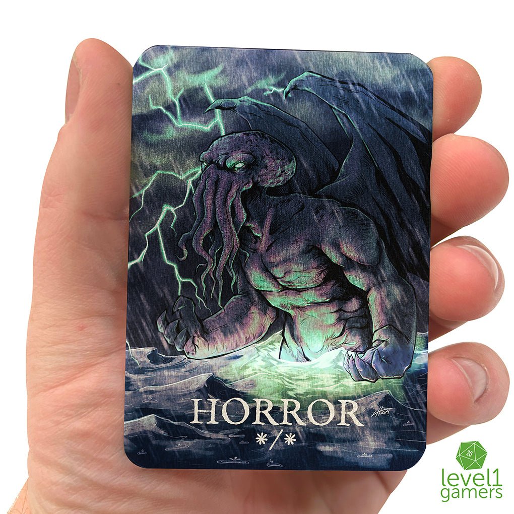 Horror Cthulhu - Metal Token Magic Card Level 1 Gamers Horror Cthulhu - Metal Token Magic Card Level 1 Gamers