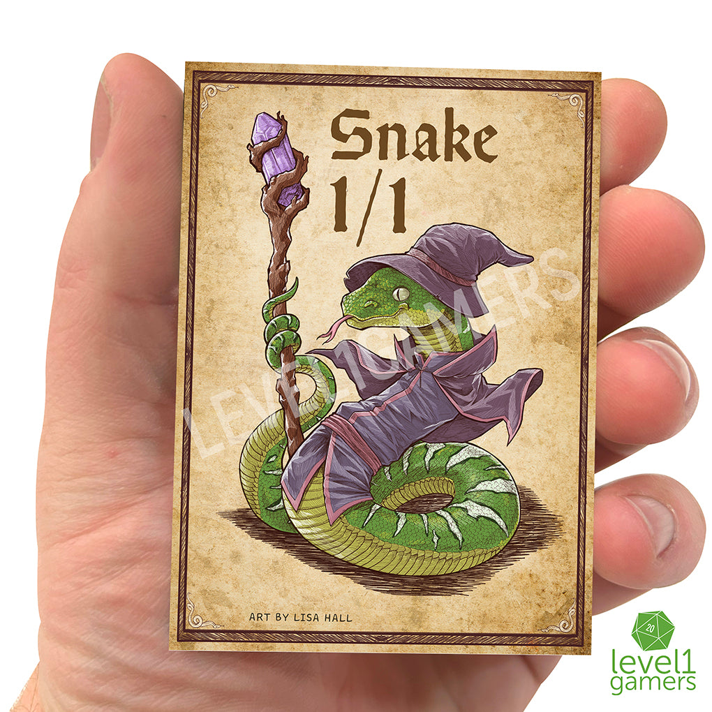 Snake Token Magic Card Pack (5 Cards) - Preorder Level 1 Gamers