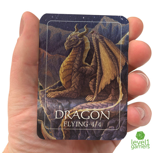 Dragon - Metal Token Magic Card Level 1 Gamers