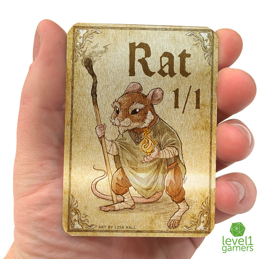 Rat - Metal Token Magic Card Level 1 Gamers