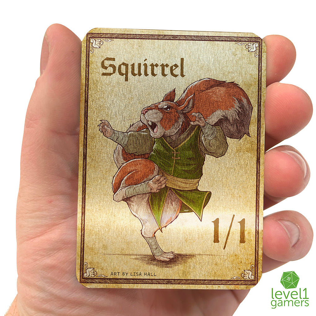 Squirrel - Metal Token Magic Card Level 1 Gamers