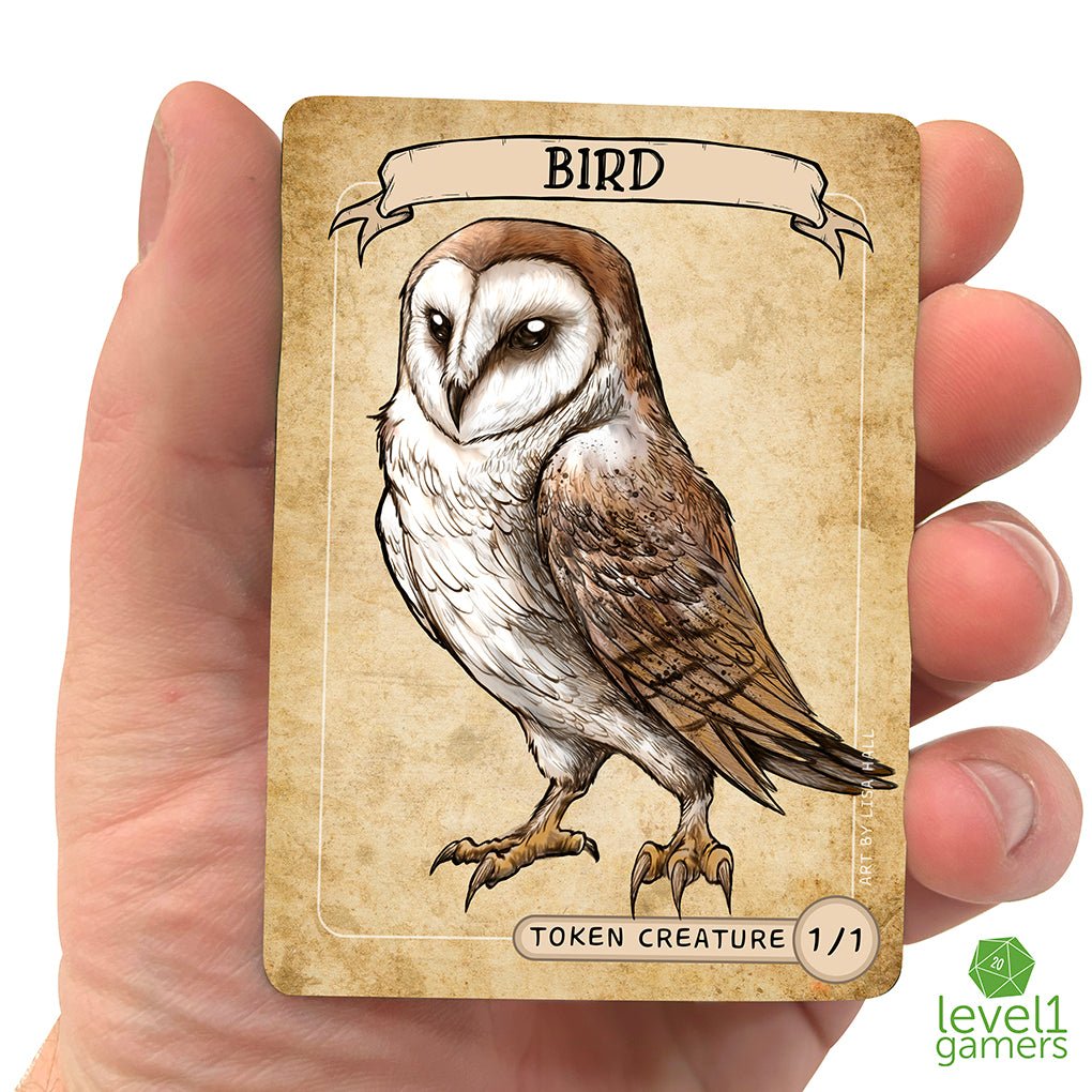 Bird Owl Token Magic Card Pack (5 Cards) Level 1 Gamers