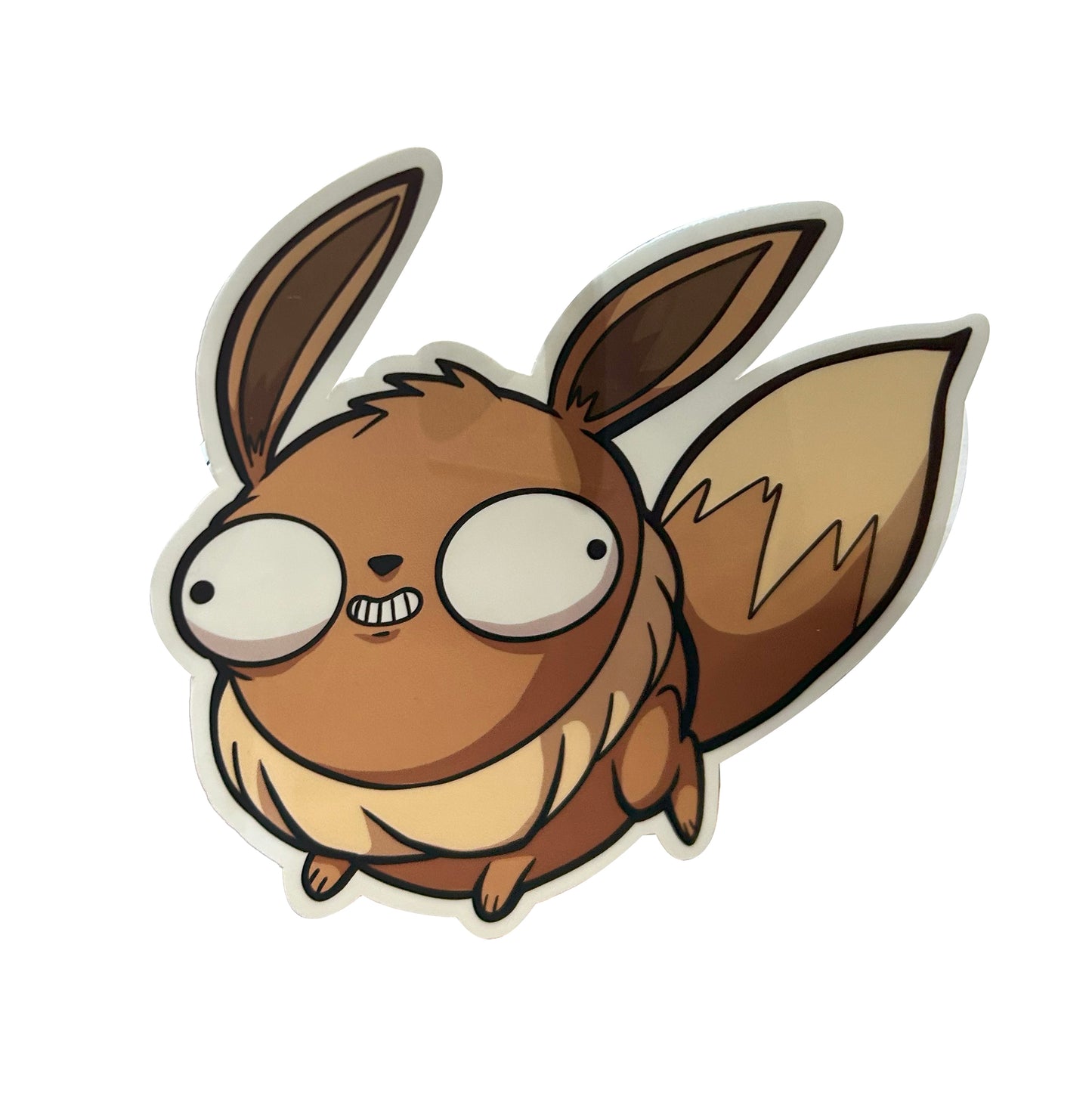 Derpy Eevee Sticker - Adorable Decal For Collectors Level 1 Gamers