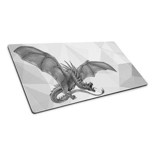 Dragon Black and White Deskmat  Level 1 Gamers Default Title