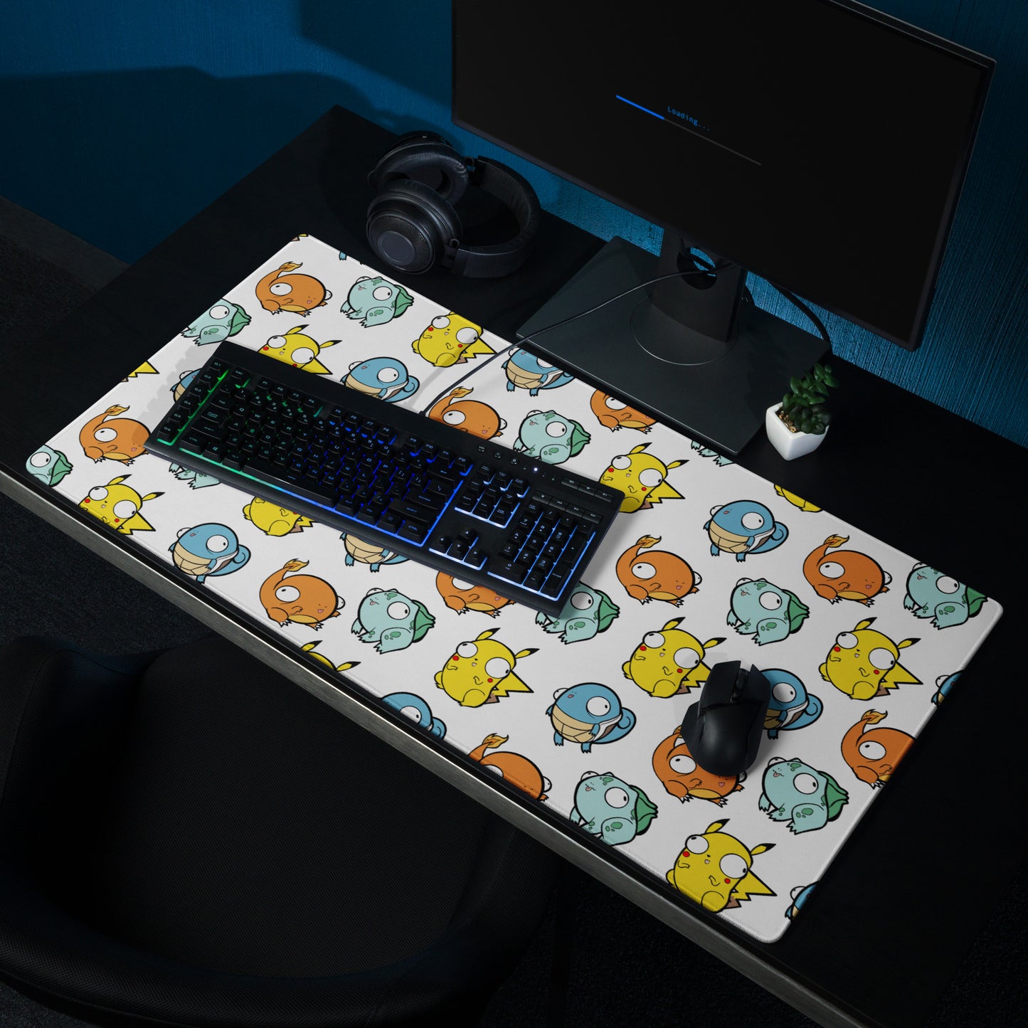 Pokederps Gaming mouse pad  Level 1 Gamers 36″×18″  