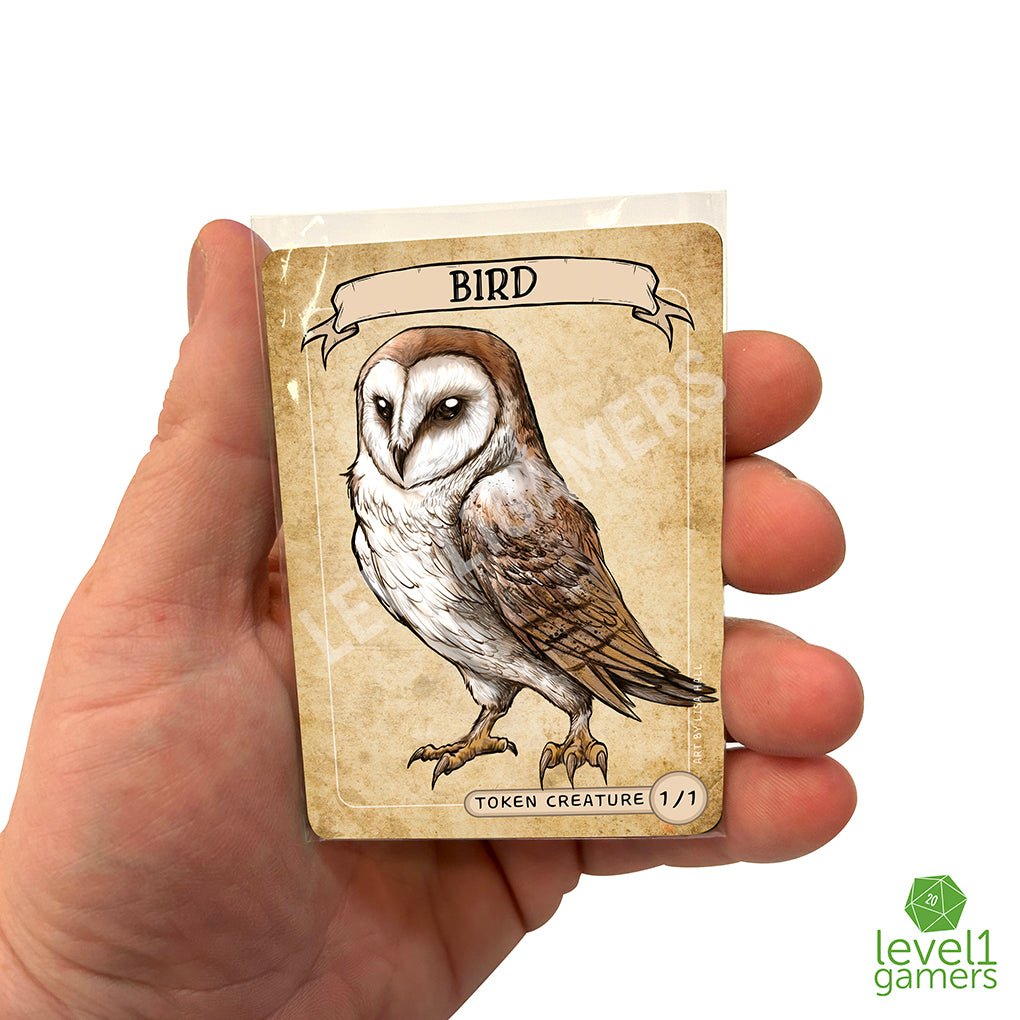Bird Owl Token Magic Card Pack (5 Cards) Level 1 Gamers