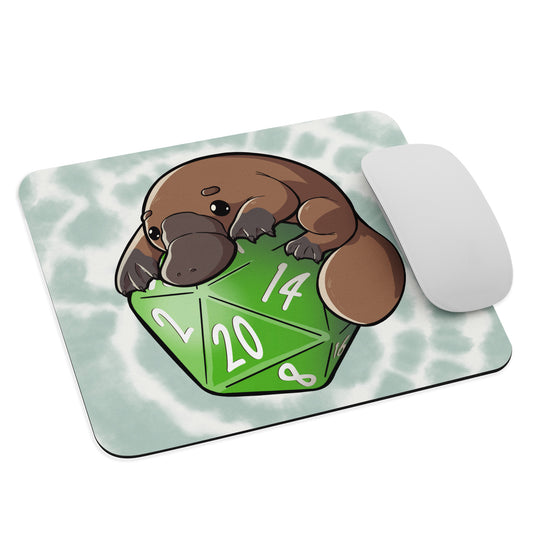 D20 Platypus Mouse pad  Level 1 Gamers Default Title
