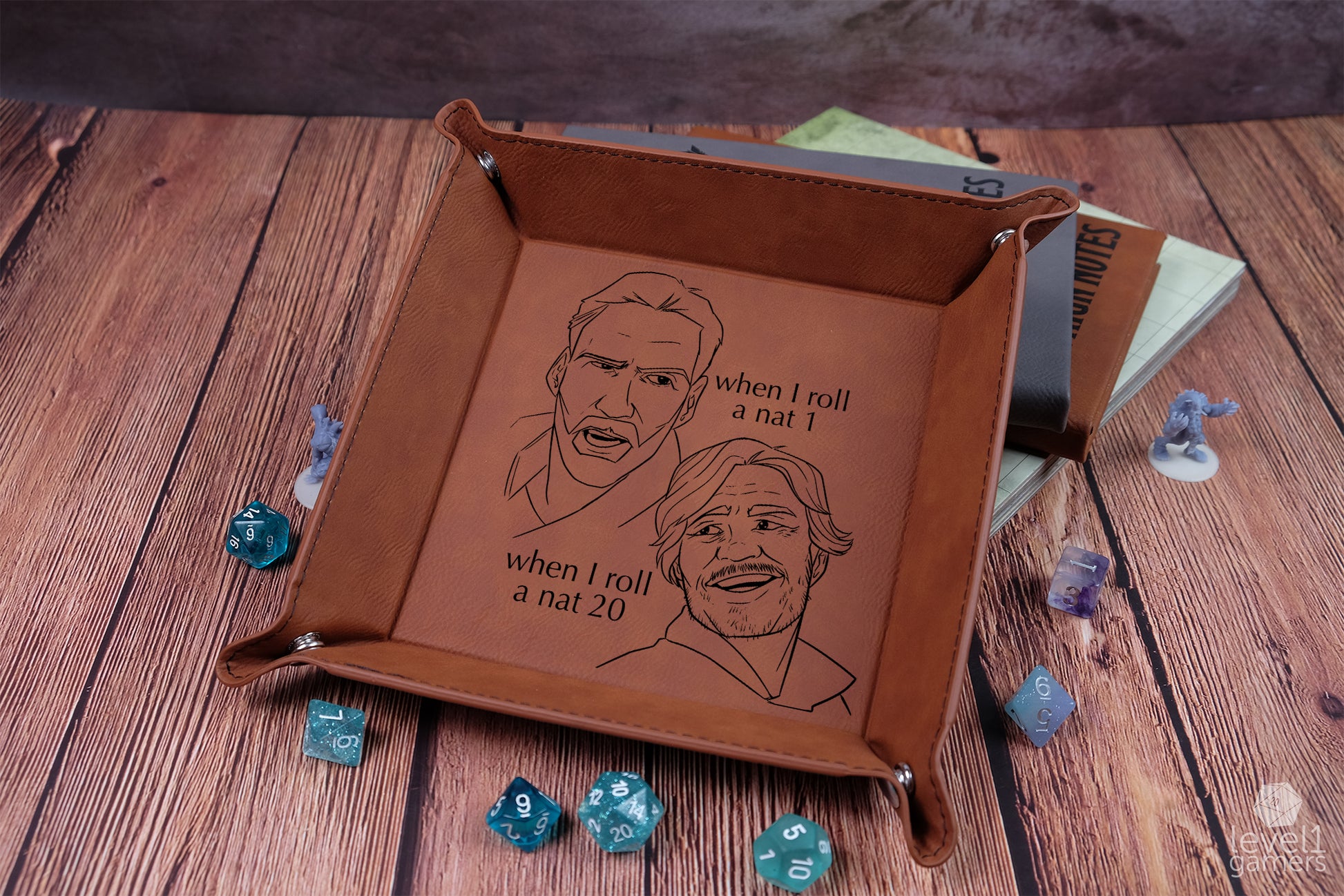 Pedro Pascal Dice Tray Dice Trays Level 1 Gamers