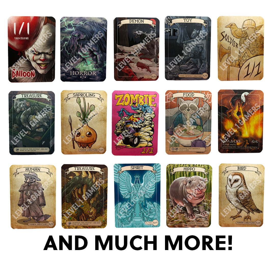 Mystery Magic Metal Token Card Pack (3 Cards) Level 1 Gamers