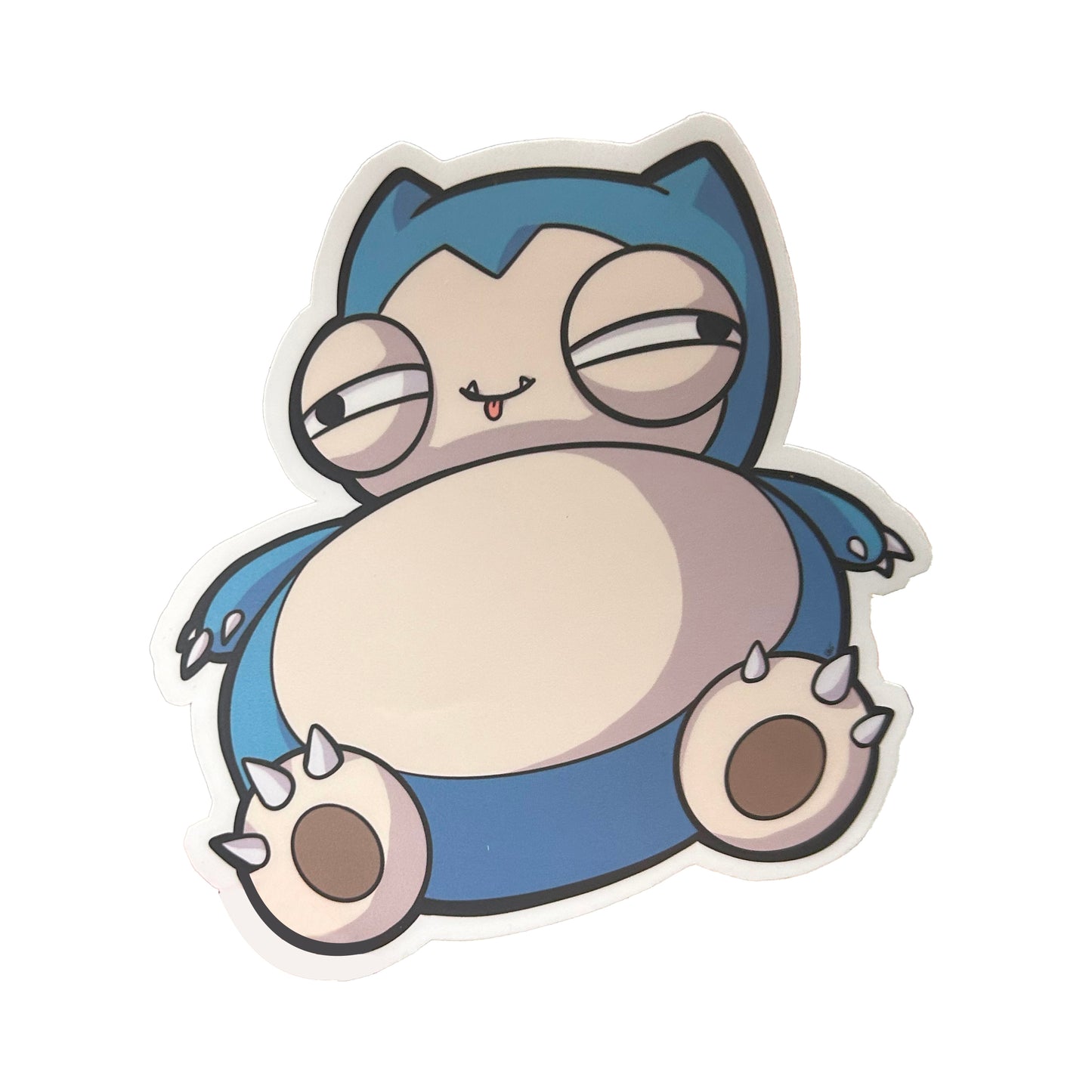 Derpy Snorlax Sticker - Adorable Decal For Collectors Level 1 Gamers