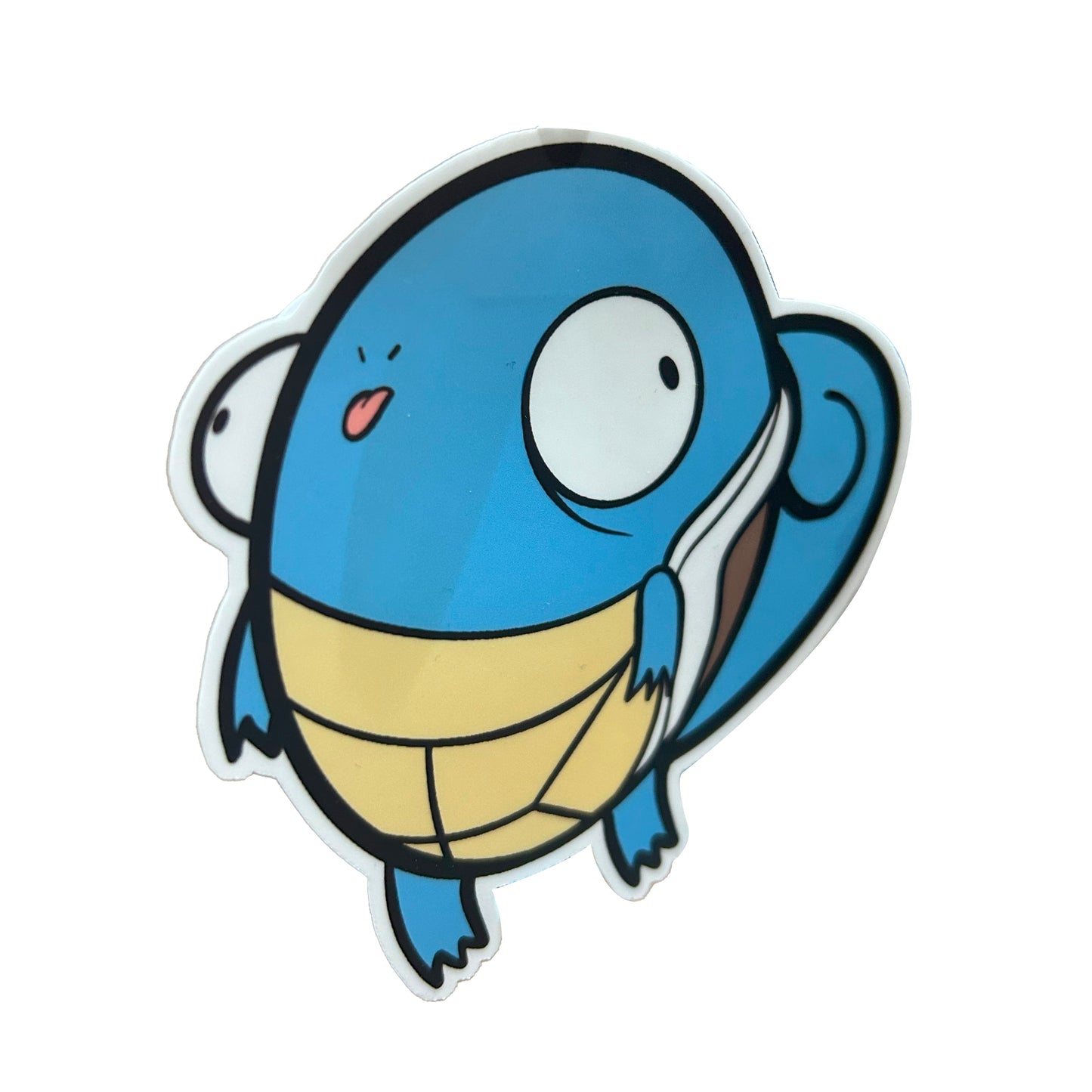 Derpy Squirtle Sticker - Adorable Decal For Collectors Level 1 Gamers