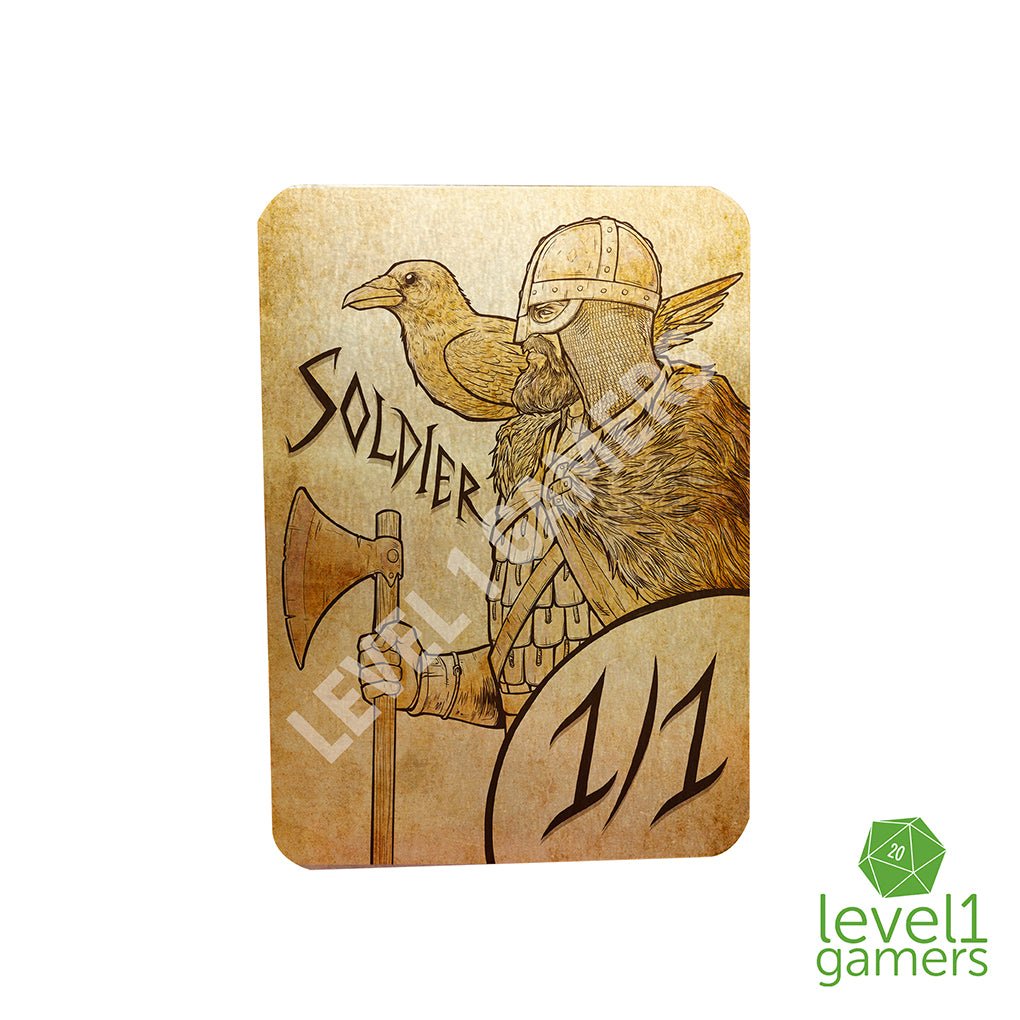 Viking Soldier - Metal Token Magic Card Level 1 Gamers