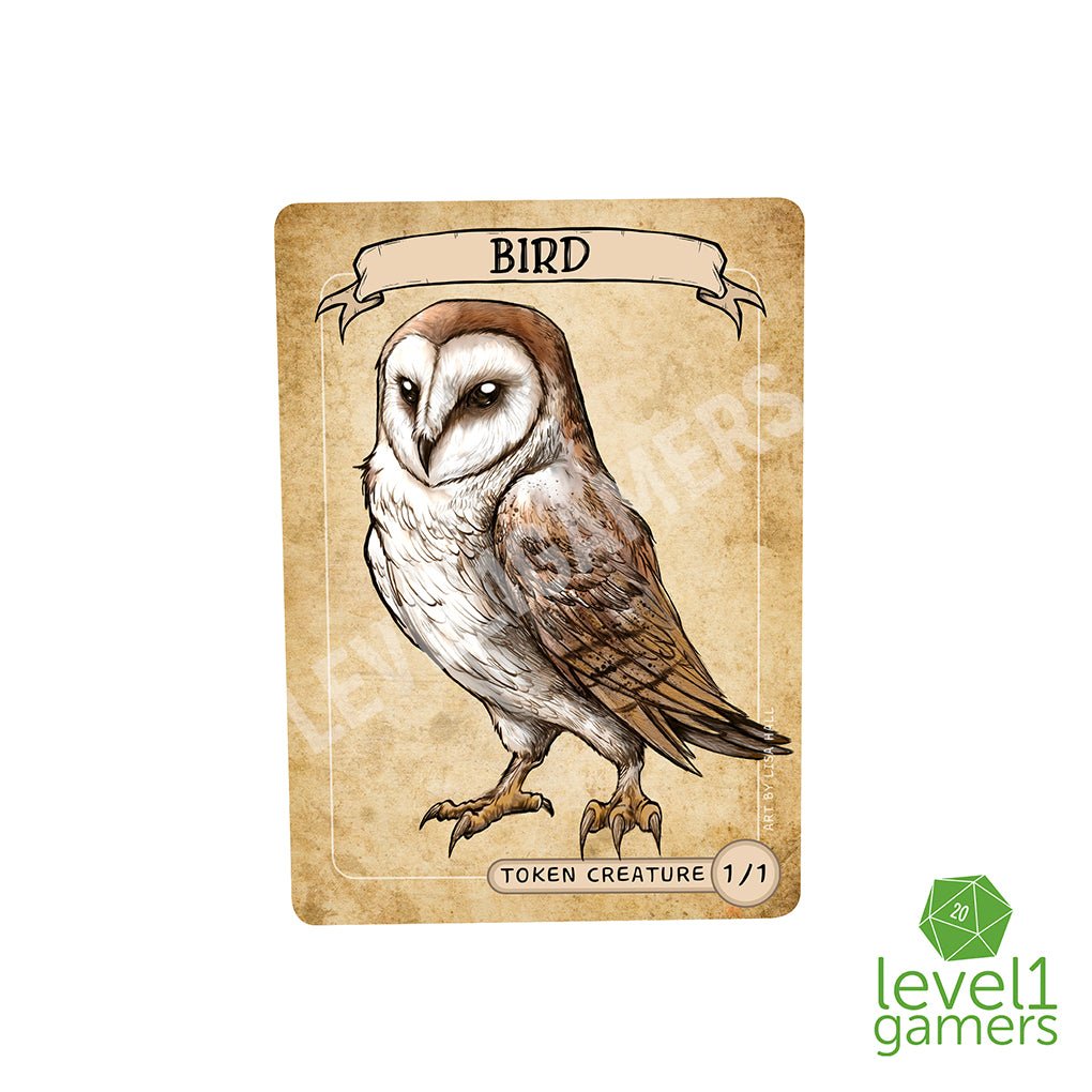 Bird Owl Token Magic Card Pack (5 Cards) Level 1 Gamers