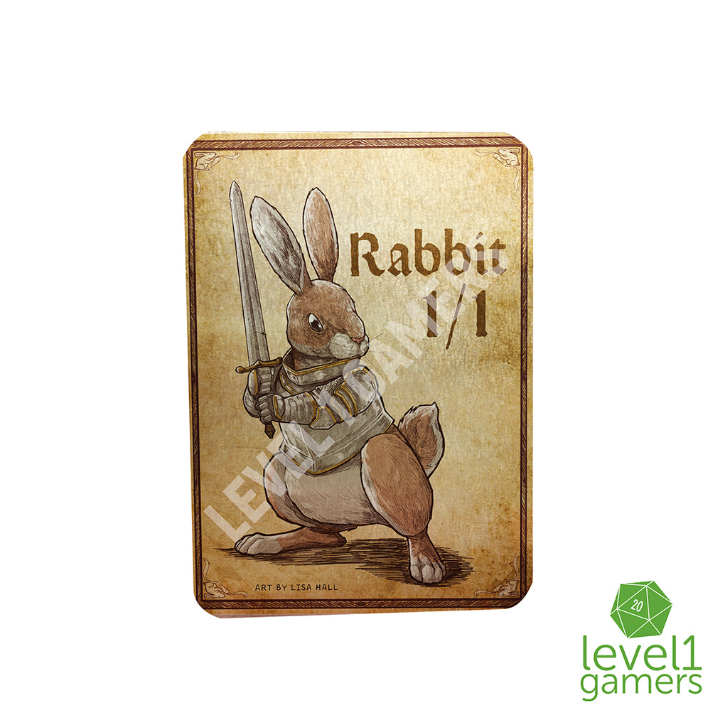 Rabbit - Metal Token Magic Card Level 1 Gamers