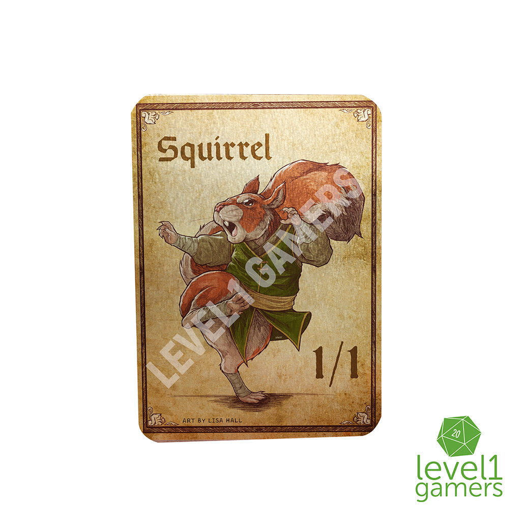Squirrel - Metal Token Magic Card Level 1 Gamers