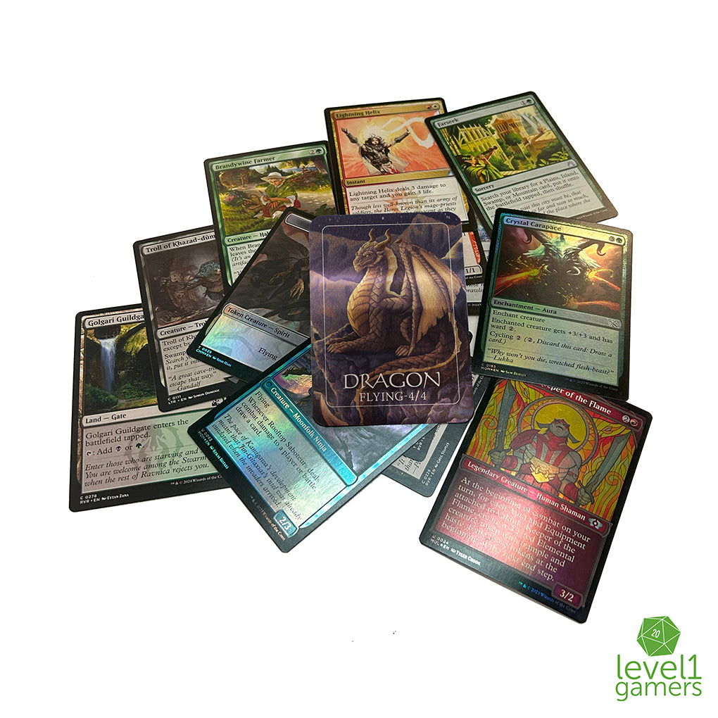 Dragon - Metal Token Magic Card Level 1 Gamers