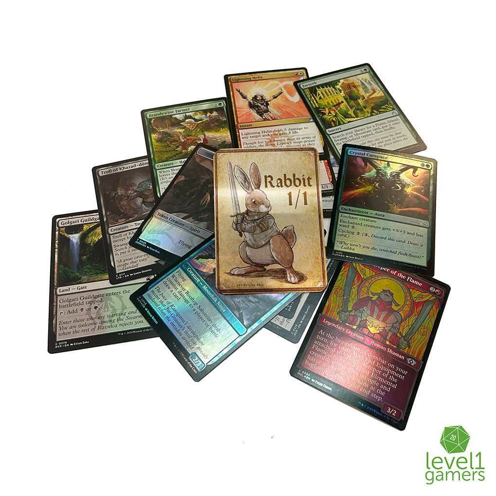 Rabbit - Metal Token Magic Card Level 1 Gamers