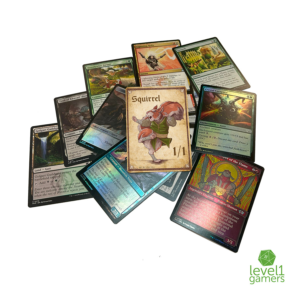 Squirrel Token Magic Card Pack (5 Cards) - Preorder Level 1 Gamers