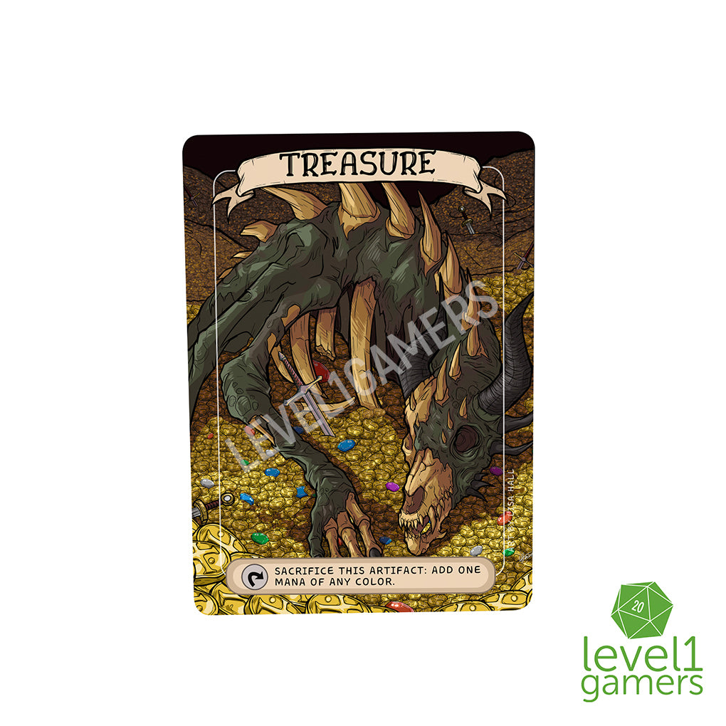 Dragon Treasure - Token Magic Card Pack (5 Cards) Level 1 Gamers