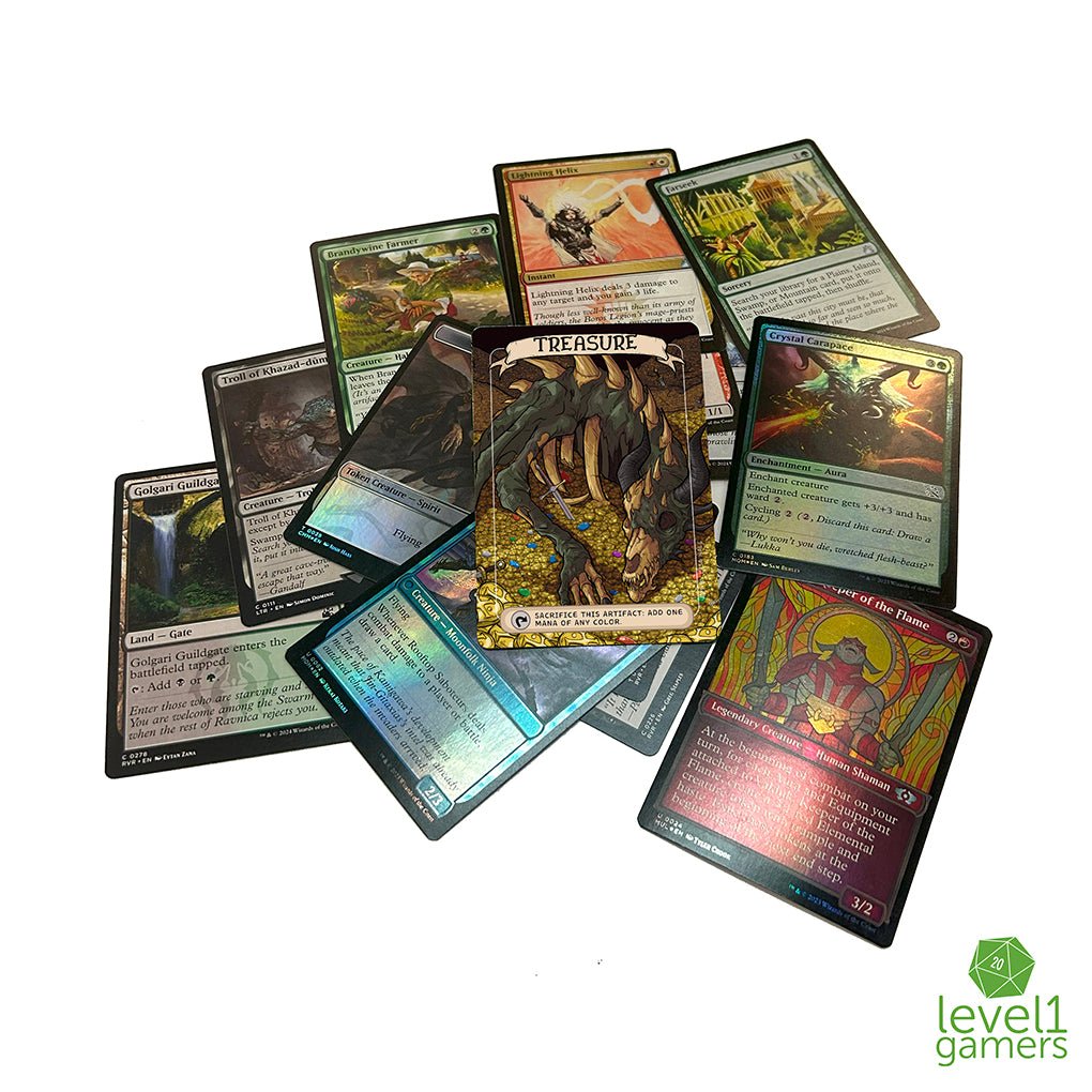 Dragon Treasure - Token Magic Card Pack (5 Cards) Level 1 Gamers